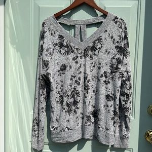 Floral V Neck Sweater